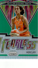 2021 Panini Prizm WNBA Fearless Prizms Green #15 Skylar Diggins-Smith Mercury