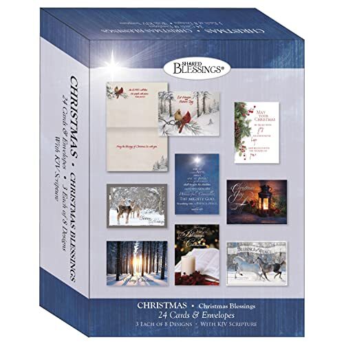 Weihnachtssegen 24 Stück religiöse Weihnachtskarten - King James Version - Bild 3 von 4
