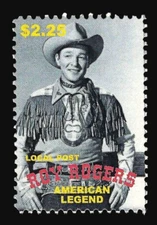 Local Post - Roy Rogers The Cowboy Movie Star Poster Stamp - $2.25 Value