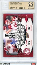 POP 1 Mark Ingram BGS 9.5+: 2011 Upper Deck Conference Clashes Ryan Mallet Gisto
