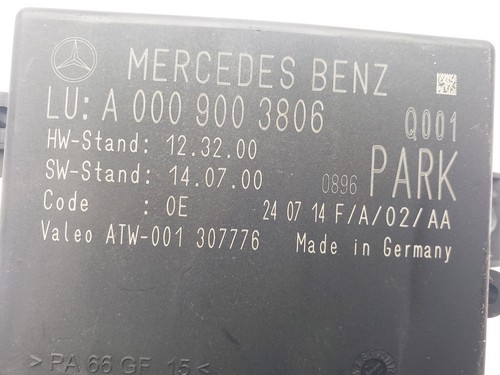 MERCEDES BENZ C CLASS W205 PARKING ASSISTANCE CONTROL MODULE 2014 A0009003806 - Afbeelding 13 van 14