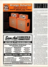 1995 • ORANGE AMPS print ad •  Guitar Vintage 1990s ADV-57
