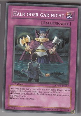 YU-GI-OH Halb oder Gar Nicht Common CRMS-DE067