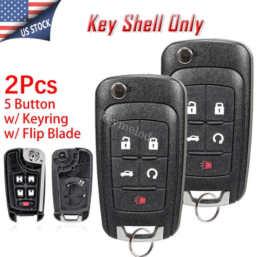 2 For 2010 2011 2012 2013 2014 2015 2016 2017 GMC Terrain 5B Remote Key Fob Case - Bild 1 von 9