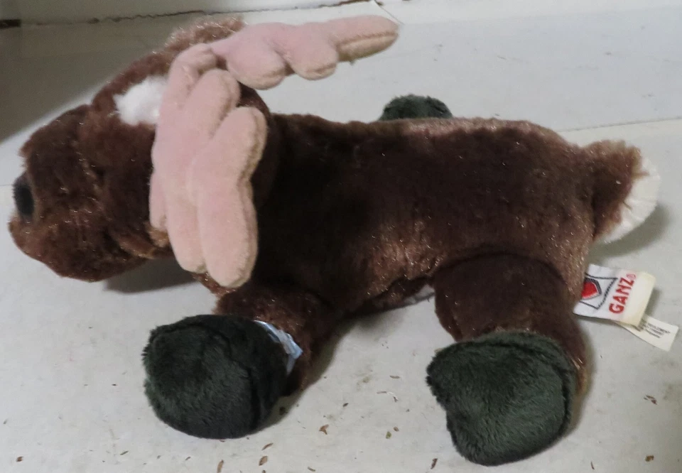 GANZ WEBKINZ Deer Reindeer MOOSE PLUSH BEANIE 9" Stuffed Animal TOY NO CODE - Image 4 of 4