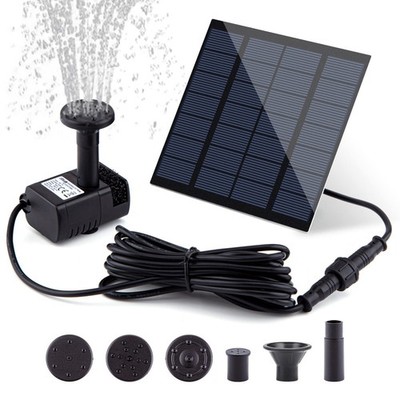 Solar Fountain Pump Kit with Separate 1.8w 7v 