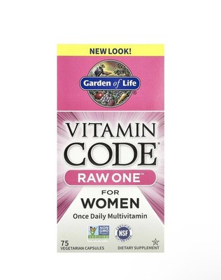 Vitamin Code , RAW One , Once Daily Multivitamin For Women, 75 Vegetarian