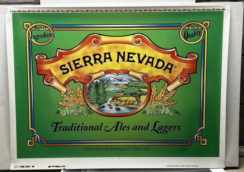 Sierra Nevada Ales and Lager  Advertising Poster !!!!!