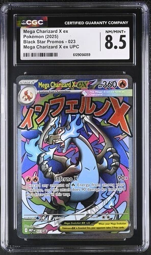 Mega Charizard X EX *CGC 8.5* Full Art *Phantasmal Flames UPC Promo* #23
