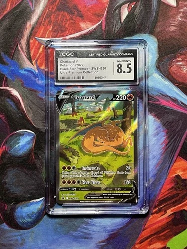 Charizard V SWSH260 Full Art Promo CGC 8.5 NM/MINT+ - Ultra-Premium Collection