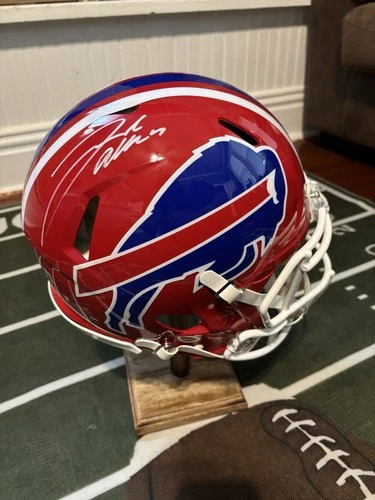 Josh Allen Authentic Full size Signed Buffalo Bills Helmet, Beckett COA