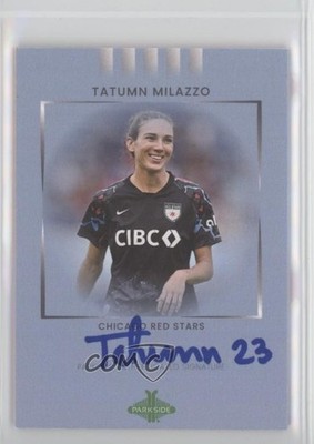2022 Parkside Paramount NWSL Signature Series Blue /50 Tatumn Milazzo Auto 4jk