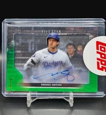 SHOHEI OHTANI 2024 TOPPS FIVE STAR FIELD ACCESS GREEN AUTO   /10