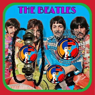 THE BEATLES  JOHN PAUL GEORGE RINGO   BRACELET  NECKLACE  PIN  