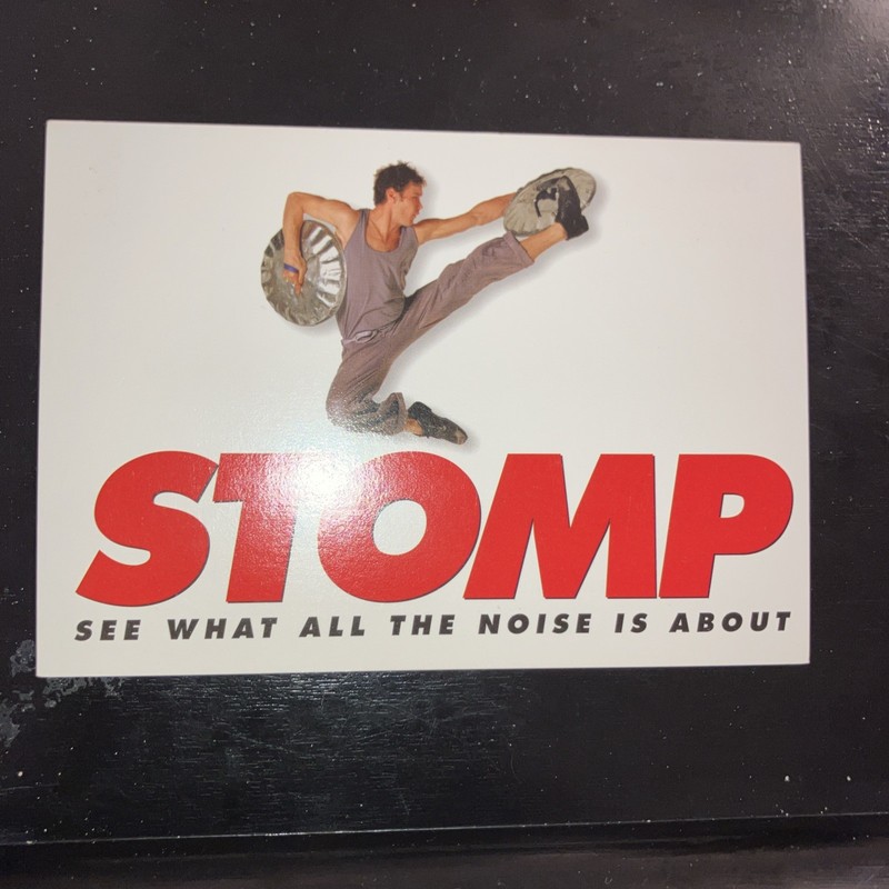 Stomp Chicago Postcard Color Vintage 30 Years Shubert Theatre Noise Sold 2 Bill