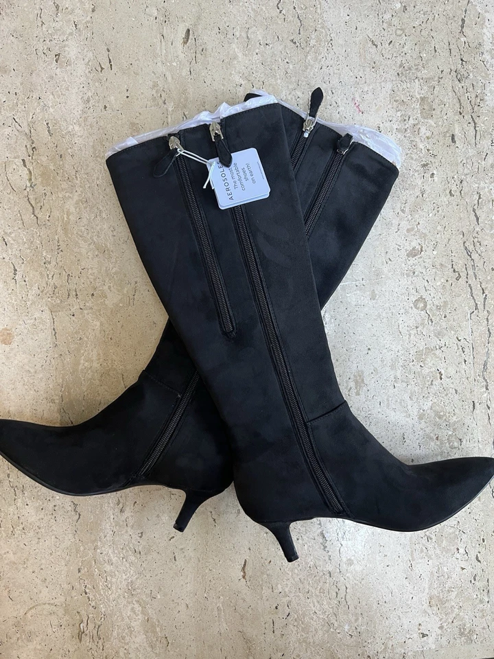 Аэрозоли EPIC искусственной замши колена ботинки женский размер 7,5 розничной 130 - Изображение 2 из 4