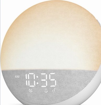 Sunrise Alarm Clock White Noise Machine: Natural Wake Up Light - Dimmable Clock