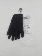 32 Degrees Heat Black Fitted GLoves Thin Fleece Tech Fingertip Adult Unisex M/L