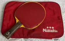 Vintage Stiga Top 12 Ping Pong Paddle w/case D005