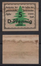 [31184] - UNKNOWN? emergency money (?) / DONATION SLIP (?) Karlsruhe, Karlsruhe emergency