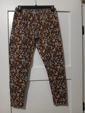 No Boundaries Women's L/G (11-13) Floral  Elastic Waist Leggings