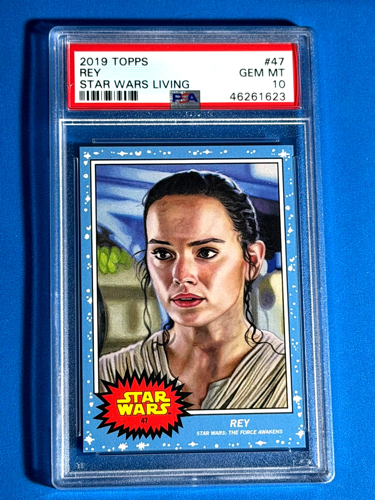 2019 Topps Star Wars Living Set Seeking Skywalker#47 Rey PSA 10 Gem Mint 1623