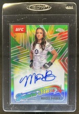 2025 Topps UFC Chrome Maycee Barber Future Stars Auto Green Refractor #/99