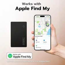 Wallet Tracker Card, Slim Smart Finder Works with Find My (iOS Only)