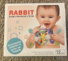 NEW IN BOX Rabbit Baby Sensory Toys - 12m+