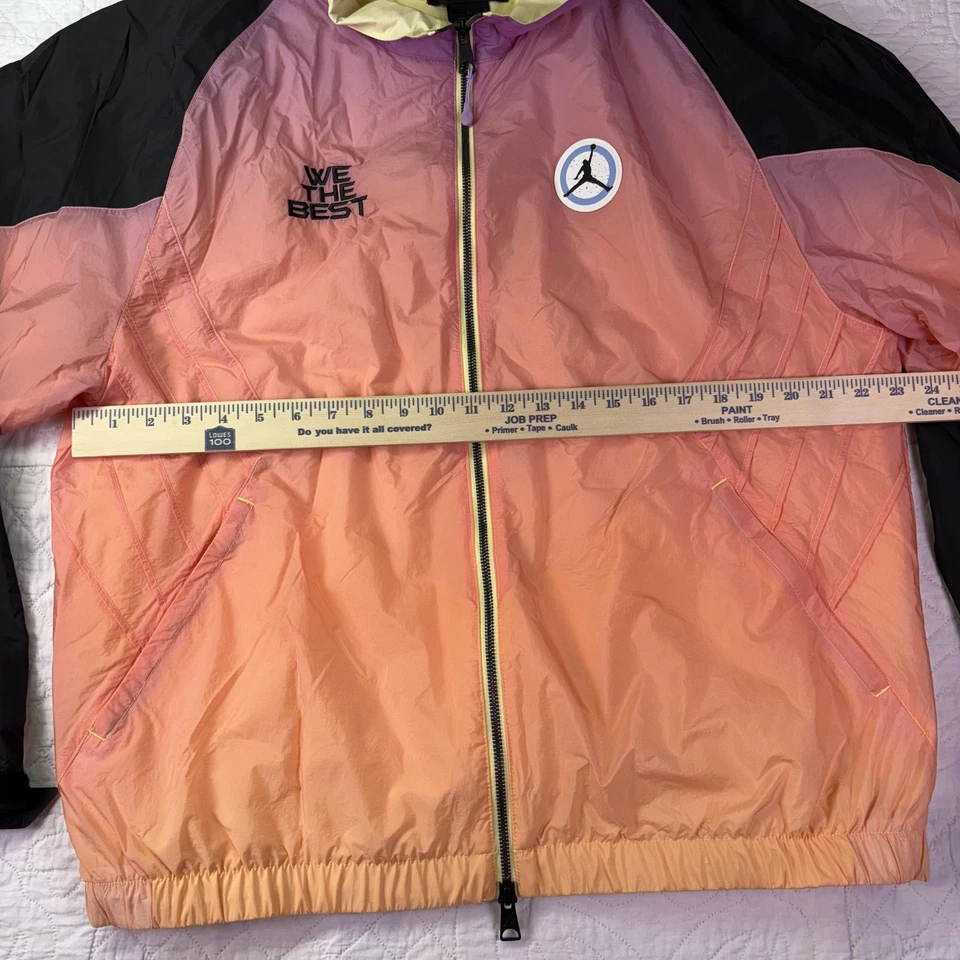 Jordan Jacket Mens Large Pink Orange We The Best DJ Khaled Windbreaker Gradient - Image 3 of 4