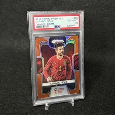 PSA10 Top Mint Panini #208 Gerard Pique Orange Prizm JAPAN