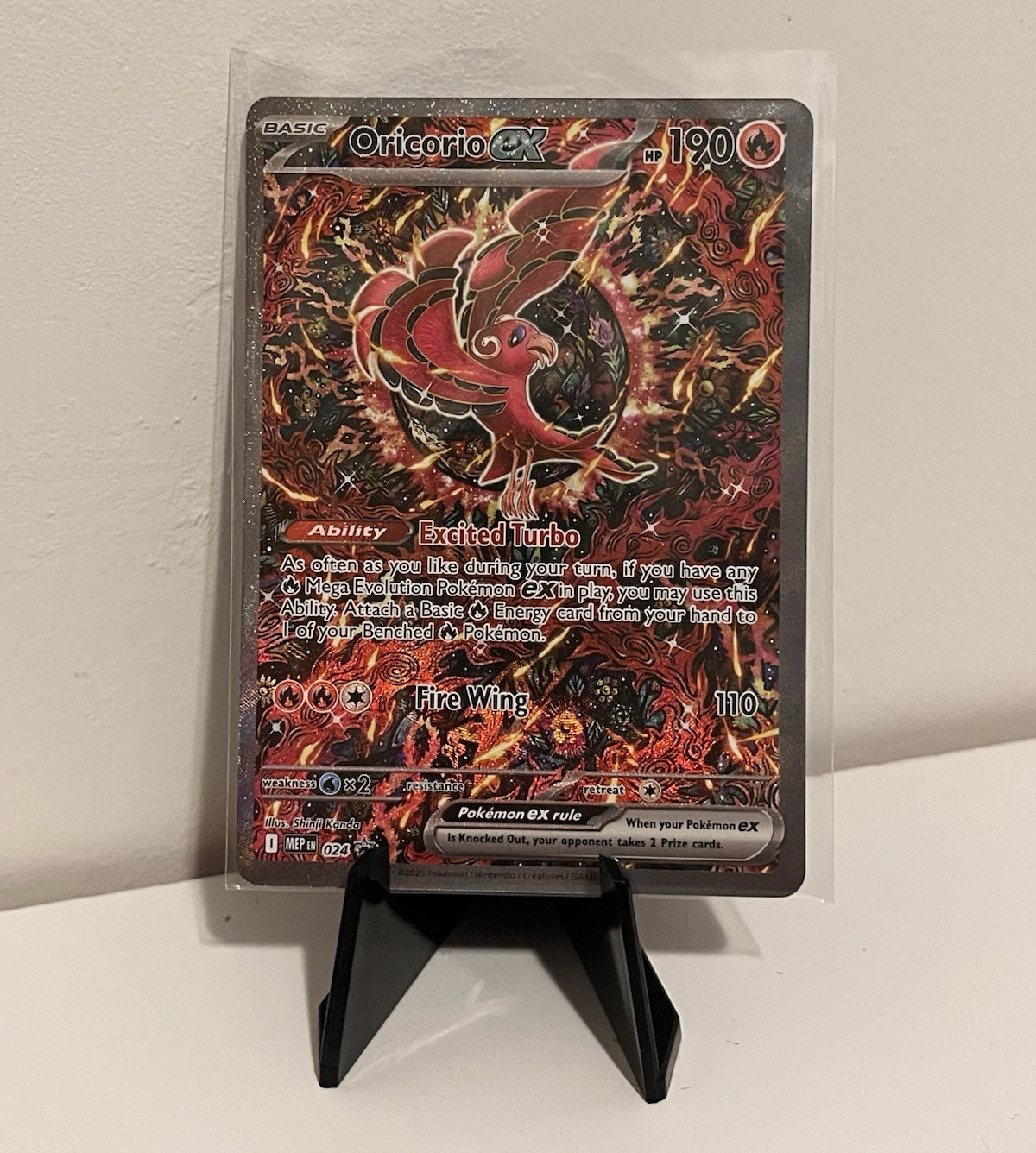 Pokemon Company Oricorio ex 024 Me: Mega Evolution Promo Holo English 190 HP