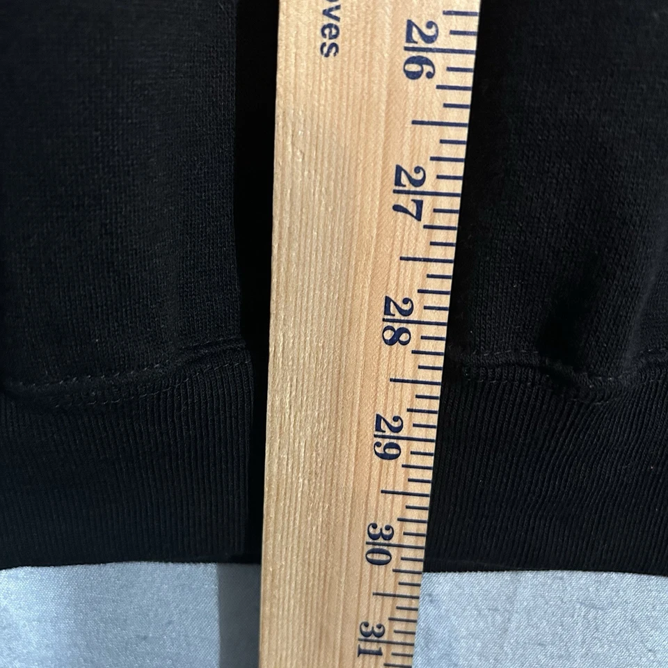 Sudadera De Colección Años 90 Venezia Pantalones Deportivos Mezcla Algodón Negra Tema EE. UU. Talla 26/28 Foto 4 de 4