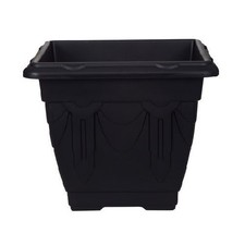 4 X Venetian Square Planter Flower Pot Plastic Sturdy Base Home Garden Organiser