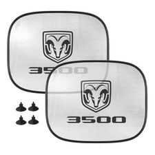 RAM 3500 Car Side Window Mesh Sun Shades, 2 Pack
