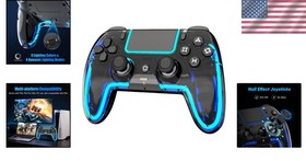 Multi-Platform Wireless Gaming Controller with Touchpad & Hall Effect Joystick