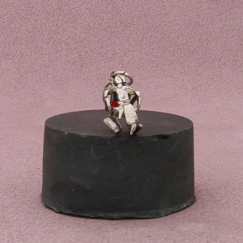 sterling silver vintage 3d rocking chair charm pendant