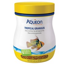Aqueon Tropical Fish Food 3.25 Ounce Granules Natural Ingredients for Health ...