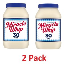 Miracle Whip 30 fl oz Mayo-like Dressing | Keto & Low Carb 2-Pack