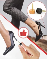 24 Pairs High Heel Replacement Tips, Heel Repair Kit for Women High Heel Shoes w