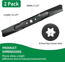 Mower Blade Compatible with Cub Cadet RZT MTD LT2000 42"  Deck 742-04308 742-043