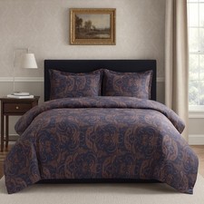 King Duvet Cover, Soft Duvet Cover Set with Button Closure, Microfiber, Piped...