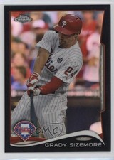 2014 Topps Chrome Update Mega Box Black Refractor 48/99 Grady Sizemore 1n1p