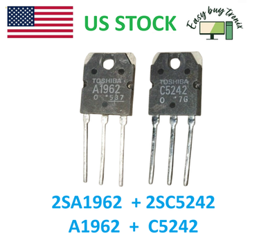 1Pair Toshiba 2SA1962 + 2SC5242 A1962 C5242 Pair Transistors 15A