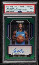 2022 Prizm Draft Picks Freshman Signatures Green Cason Wallace PSA 9 Auto 1a07