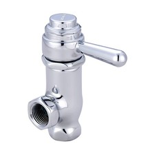 Central Brass 0333-L1/2 Chrome Self-Close Angle Stop