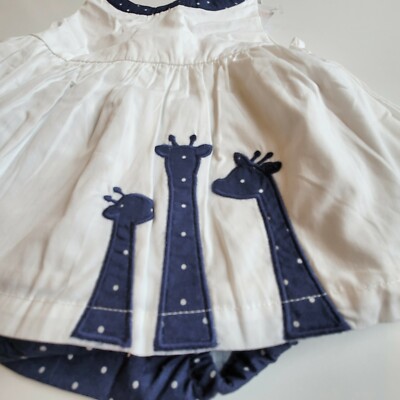 Gymboree 6-12 Months blue Giraffe 2 piece Set Retail NWT 2014