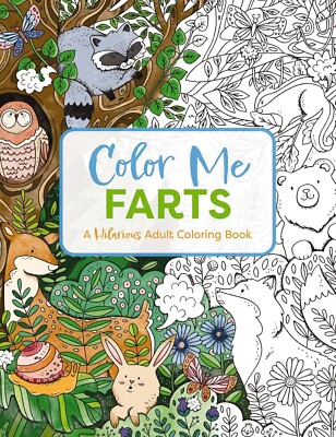 Adult Colouring Books Farting Animals Release Your Anxiety New Funny Gift