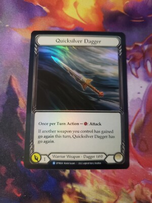 Quicksilver Dagger Rainbow Foil NM Dynasty FAB Flesh and Blood