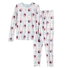 Cuddl Duds Girl's Size S 6-6X Disney Frozen II Thermal Underwear 2-Piece Set